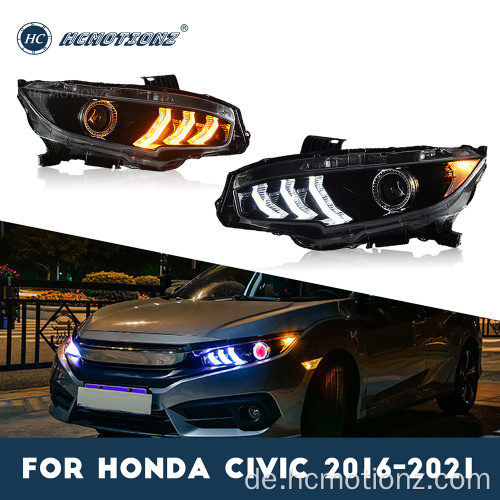 HcMotionz 2016-2021 Honda Civic Front Lamp LED-Scheinwerfer